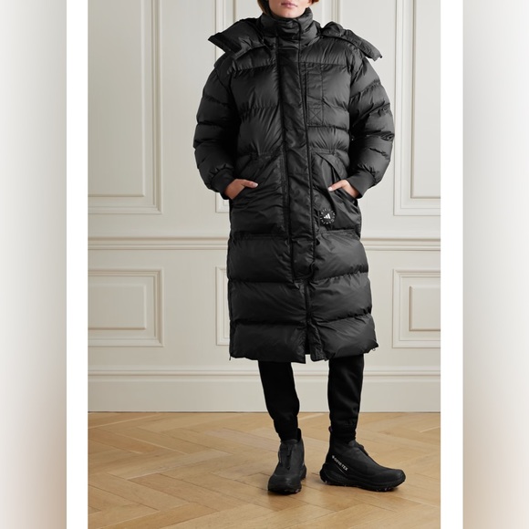 ADIDAS BY STELLA MCCARTNEY TrueNature quilted padded organic shell hooded jacket - Picture 1 of 6